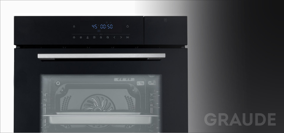 Как установить часы на духовом шкафу Graude