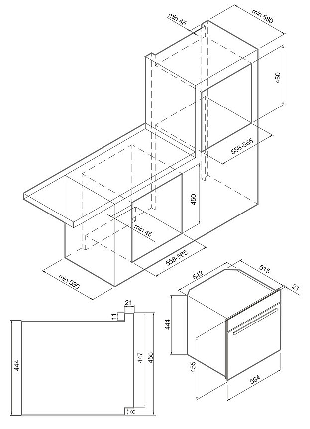Встраиваемая микроволновая печь Graude BWGK 45.0 S preview 2