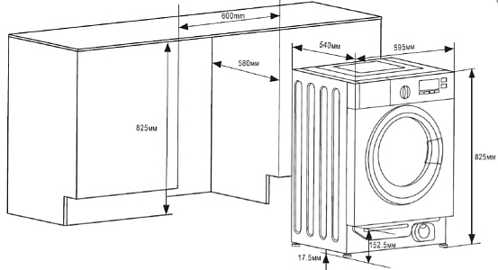 Встраиваемая стиральная машина Graude EWA 60.0 preview 6