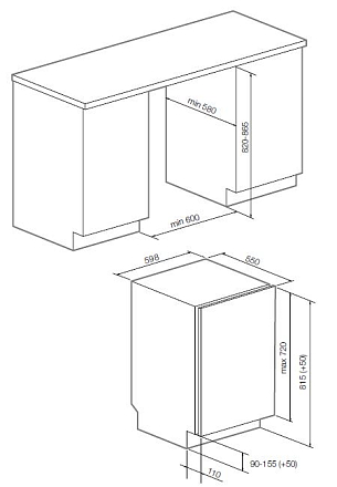 Встраиваемая посудомоечная машина Graude VG 60.0 preview 3
