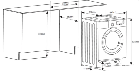 Встраиваемая стирально-сушильная машина Graude EWTA 80.0 preview 6