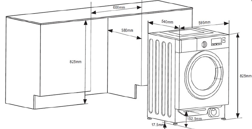 Встраиваемая стирально-сушильная машина Graude EWTA 80.0 preview 6